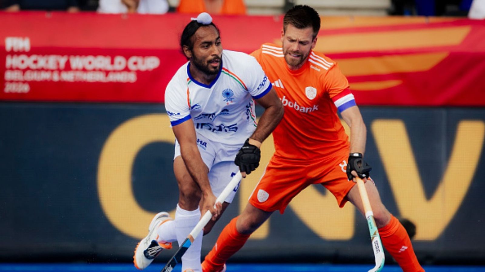 Hockey star reacts to 3-1 loss as India drops to bottom of Pool E at FIH Hockey World Cup 2026 India vs Netherlands in the frame (Image via Getty)