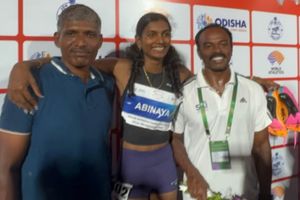 Stretchered off the track in February, Abinaya Rajarajan breaks U20 100m record by clocking 11.34 seconds SportsTak