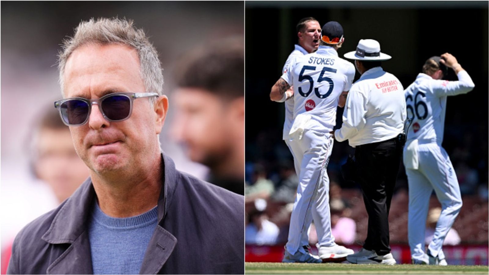 'Punishment that sends shiver down whole England team': Vaughan predicts strong action on Carse over nightclub incident Former England captain Michael Vaughan; Pacer Brydon Carse is being pacified by Ben Stokes.