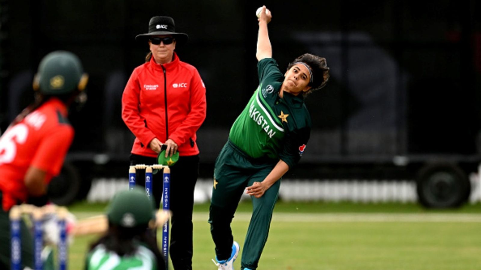 Pakistan pacer announces retirement days ahead of Women's T20 Asia Cup 2026 Aiman Anwer of Pakistan bowls during the 2022 ICC Women's Cricket World Cup warm up match against Bangladesh at Lincoln Green on March 02, 2022 in Lincoln, New Zealand.