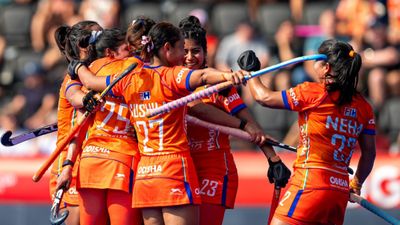India women thrash Germany to record best-ever finish in Hockey World Cup since 1974 India women's hockey team celebrates with each other after beating Germany in Hockey World Cup clash. (Hockey India)