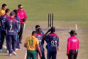 17th-ranked Namibia cause huge upset, stun South Africa by 18 runs despite Brevis' 75 SportsTak