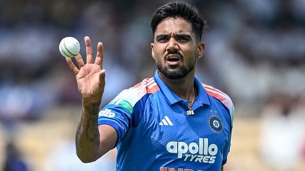 India's star pacer Gurnoor Brar in this frame. (Getty)