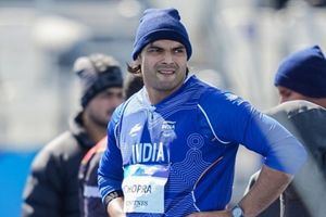 Watch: Heartbreaking video of Neeraj Chopra in a wheelchair after injury ends his season SportsTak