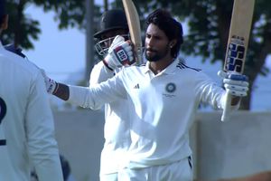 Captain Tilak Varma smashes century, rescues South Zone from 80/5 to take lead vs North Zone SportsTak