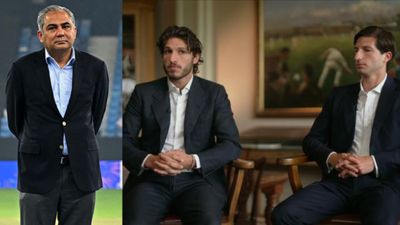 Imran Khan's sons call PCB, Mohsin Naqvi 'absolute fools' on boycott drama amidst England tour PCB chief Mohsin Naqvi (L) and Imran Khan's sons Sulaiman and Kasim in this frame. (Getty/Screenshot)