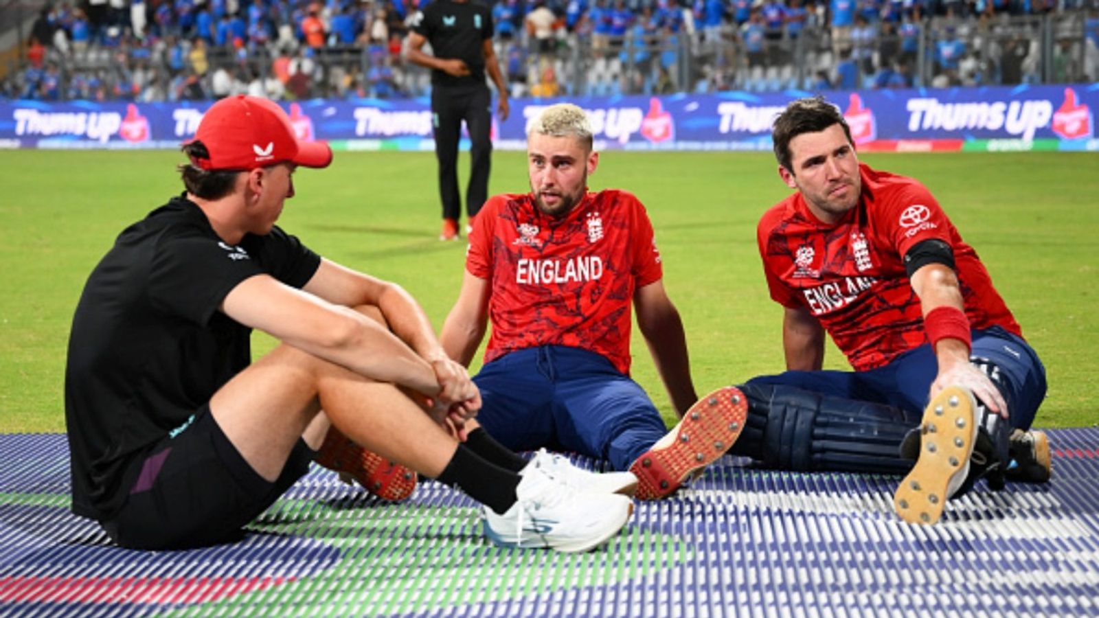 ECB announces 20-man England Lions squad for 2 T20s vs Sri Lanka, 3 players from U19 World Cup'26 final included Tom Banton, Will Jacks and Jamie Overton of England look on following the ICC Men's T20 World Cup 2026 Semi-Final match against India at Wankhede Stadium on March 05, 2026 in Mumbai, India.