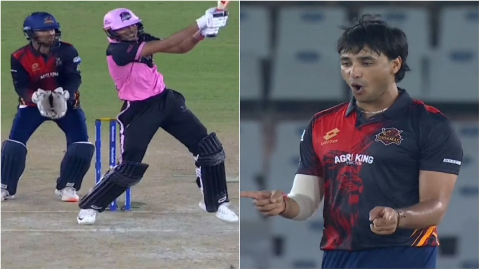 Shubman Gill scores 67 at strike rate of 191.43, gets out to Abhishek Sharma in 2nd Sher-e-Punjab T20 2026 appearance Amritsar Soorams captain Abhishek Sharma celebrates after dismissing Fazilka Falcons skipper Shubman Gill in Sher-e-Punjab T20 League 2026 match on September 7.