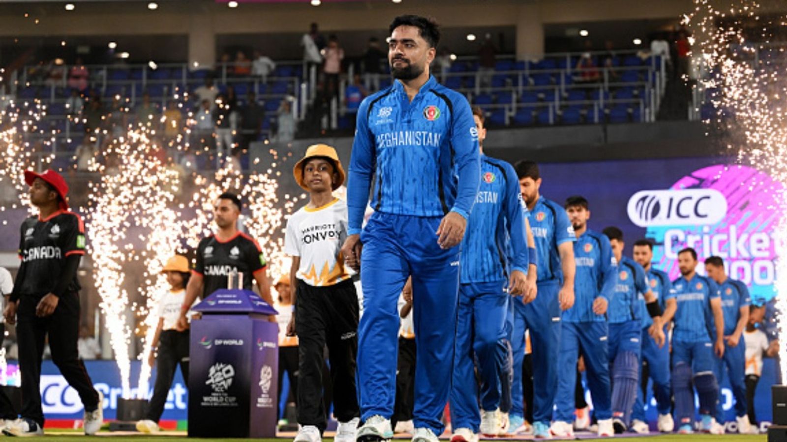 Afghanistan to host Bangladesh and Zimbabwe in action-packed UAE multi-format series; announces home fixtures Afghanistan cricket team in the frame (Image via Getty)