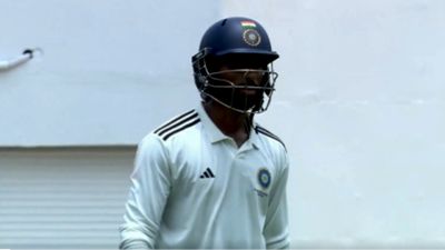 Duleep Trophy final: Tilak Varma crashes at 99 as East Zone fold South Zone for 336 to sniff title glory South Zone skipper Tilak Varma in this frame. (Screenshot)