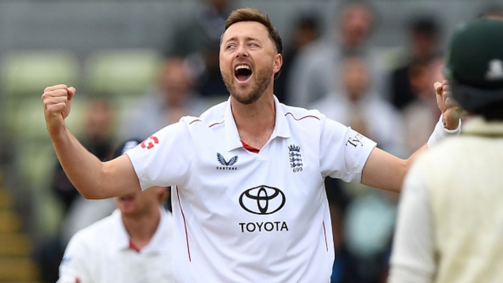 Ollie Robinson completes 100 wickets, records best bowling average in 112 years surpassing Jasprit Bumrah Ollie Robinson of England celebrates after dismissing Saim Ayub during the first day of the third Test against Pakistan at Edgbaston on September 09, 2026 in Birmingham, England.