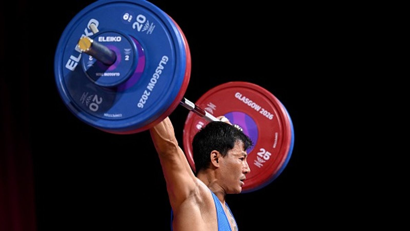 Big blow for India ahead of Asian Games, weightlifter Rishikanta Singh ruled out; Annu Rani and 2 others dropped Indian weightlifter Rishikanta Singh Chanambam in this frame. (Getty)