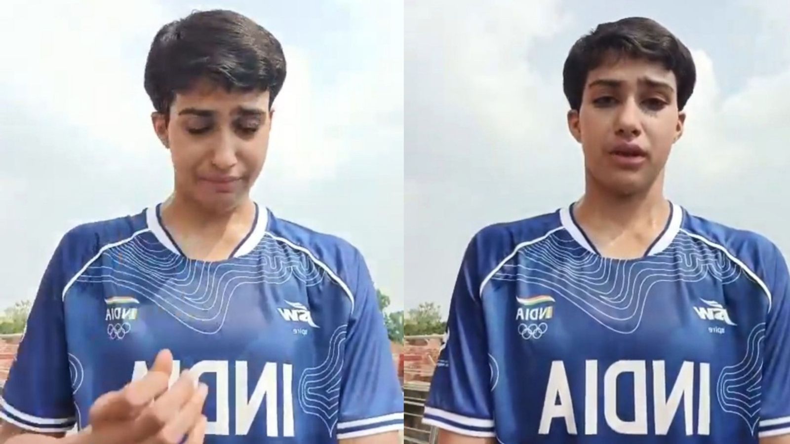 Wushu athlete Divyanshi softens stance on federation; renews harassment claims against Roshibina Divyanshi Choudhary in the frame (Images via X screenshots)