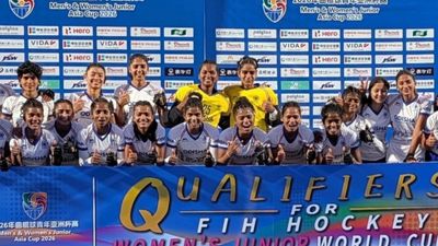 India women clinch Junior Hockey Asia Cup 2026 title to seal World Cup berth India women clinch Junior Hockey Asia Cup 2026 title to seal World Cup berth. (Hockey India)