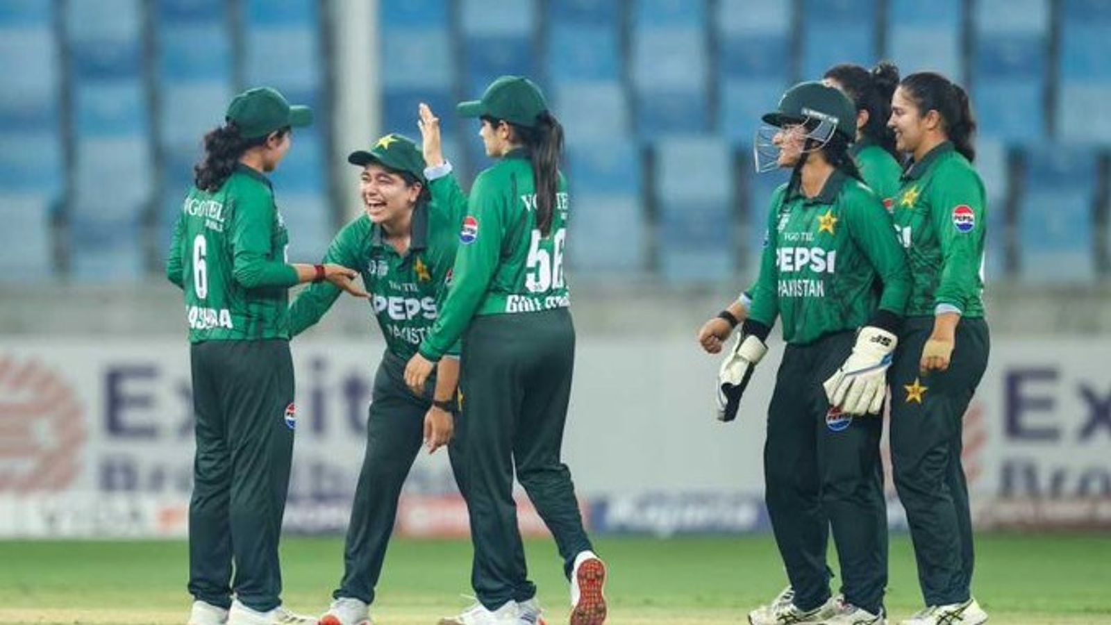 Asian Games: Fatima Sana's all-round heroics spare Pakistan's blushes vs Thailand in thrilling quarterfinal Pakistan cricketers celebrate with each other in this frame. (X)
