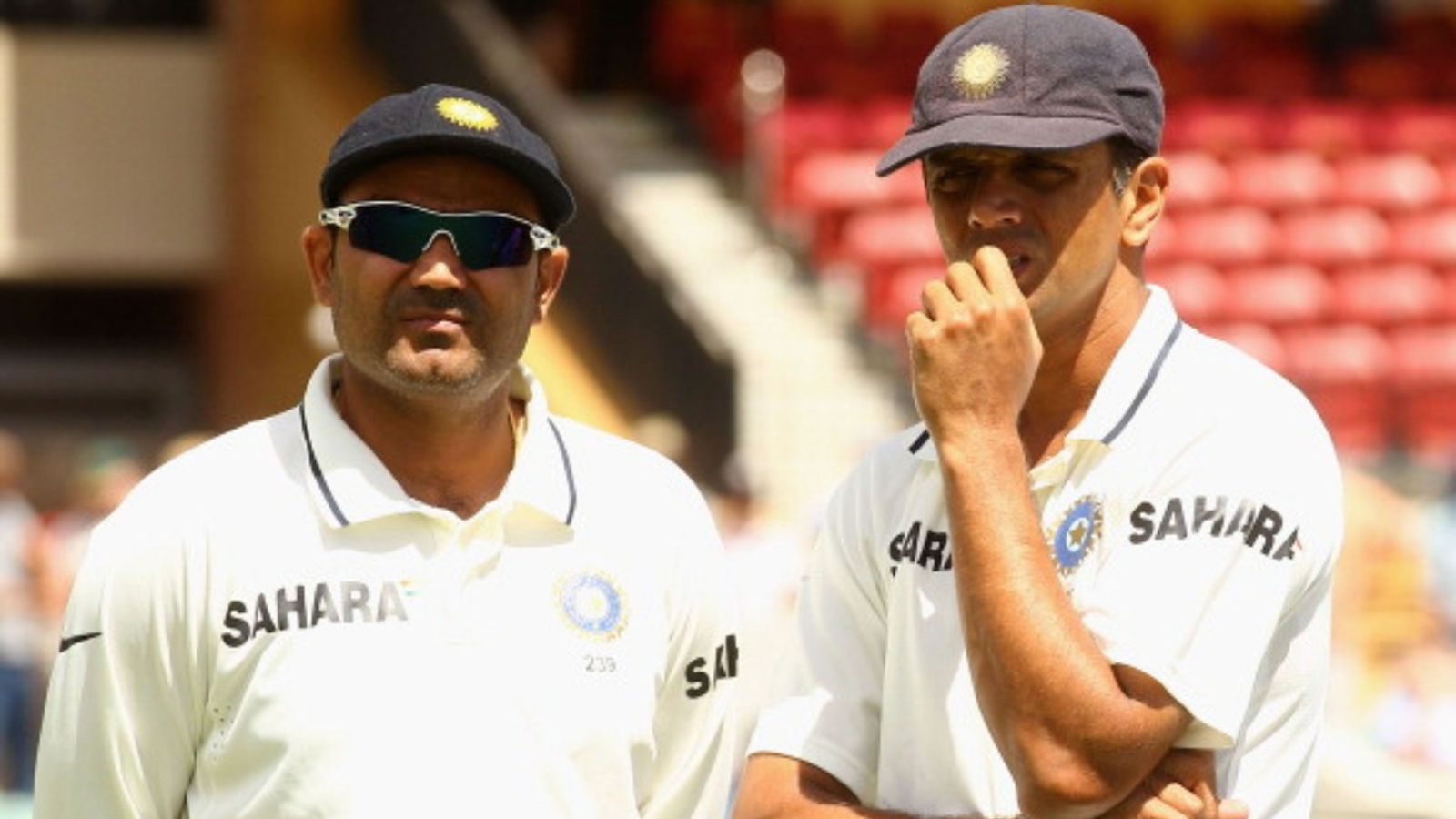 Like fathers like sons! Sehwag-Dravid burn bright for India Under-19 in 1st Youth ODI vs AUS Virender Sehwag and Rahul Dravid in the frame (Images via Getty)