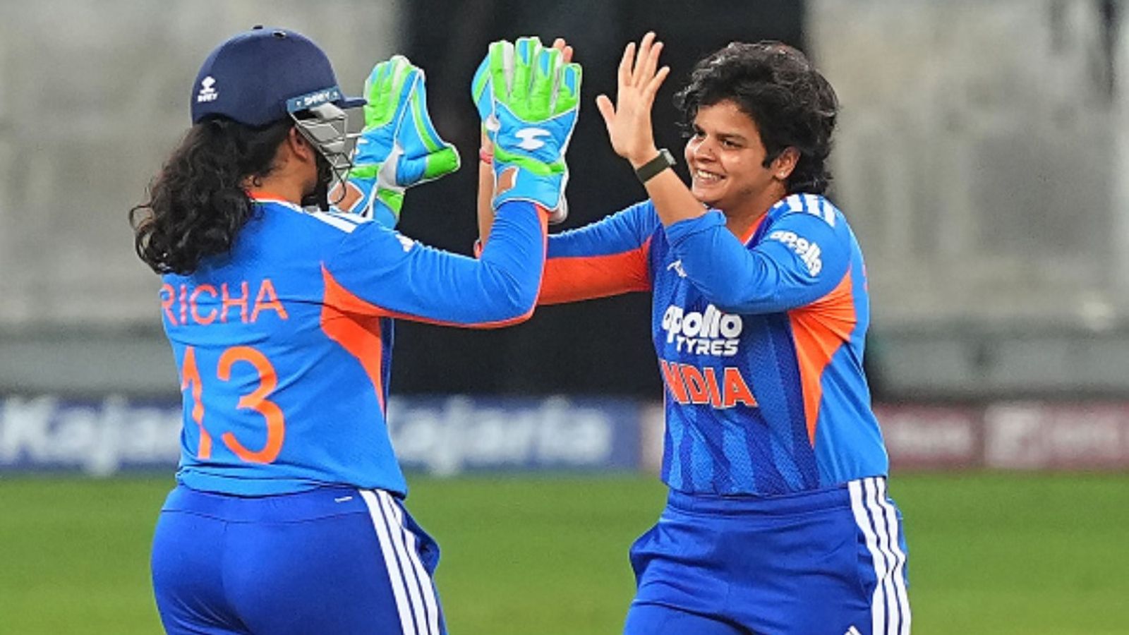 India storms into Asian Games cricket final after Shafali’s historic century; faces Sri Lanka for gold medal Indian women cricket team in the frame (Image via Getty)