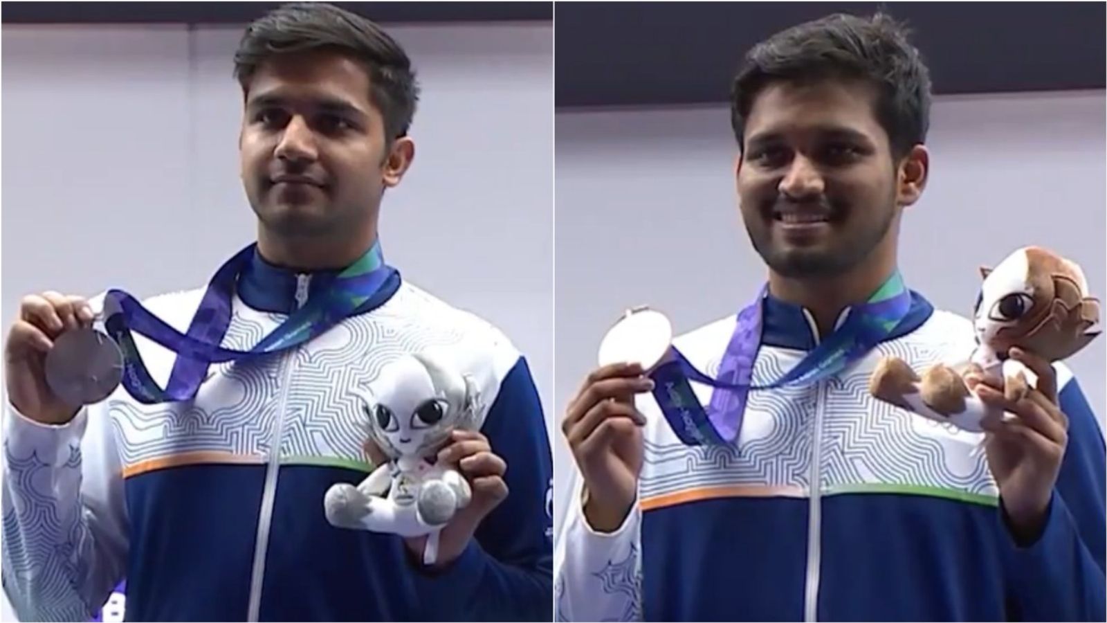 Double podium finish for India as Himanshu clinches silver, Rudrankksh wins bronze in 10m air rifle post silver in team event India's Himanshu Dhillon and Rudrankksh Patil at the medal ceremony after finishing second and third respectively in men's 10m air rifle event at Asian Games 2026.