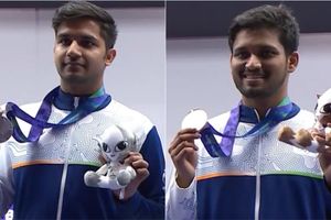 Double podium finish for India as Himanshu clinches silver, Rudrankksh wins bronze in 10m air rifle post silver in team event SportsTak