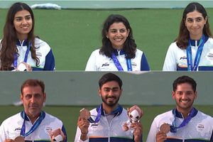 India men's and women's skeet shooting teams bag bronze medals at Asian Games 2026 SportsTak