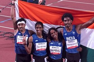 India win silver in mixed 4x400 relay, lose out on gold as Bahrain set Games Record SportsTak