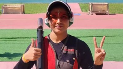 Indian trio of Neeru, Aashima and Manisha win silver medal in women's trap team event at Asian Games 2026 Neeru Dhanda