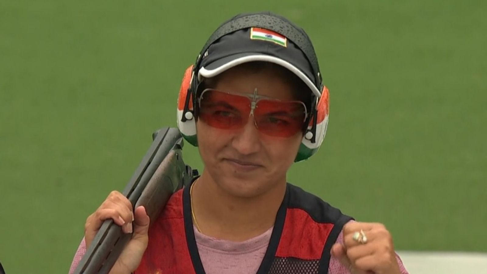 Trap shooter Neeru Dhanda breaks record to win India's 1st individual gold at Asian Games Neeru Dhanda celebrates after winning a gold medal at Asian Games 2026.