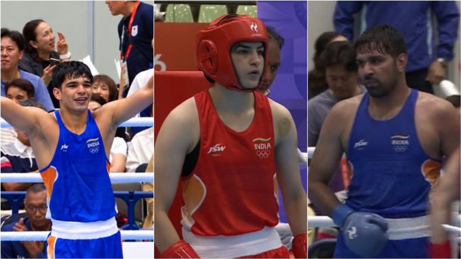 Boxers Parveen Hooda, Ankush Panghal advance to gold medal match, Narender Berwal settles for bronze Indian boxers Ankush Panghal, Parveen Hooda, Narender Berwal during Asian Games 2026.