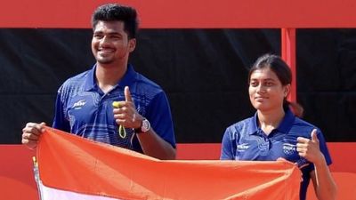 Asian Games: Indian archers win another gold, Sahil-Chikitha beat Korea in shoot-off Sahil Jadhav, Chikitha Taniparthi