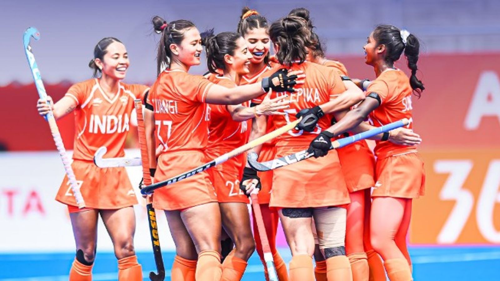 44-year wait ends, Indian Women's Hockey Team clinches Asian Games 2026 gold, seals direct LA 2028 Olympic berth India women's hockey team celebrates after winning Asian Games 2026 gold. (Hockey India)