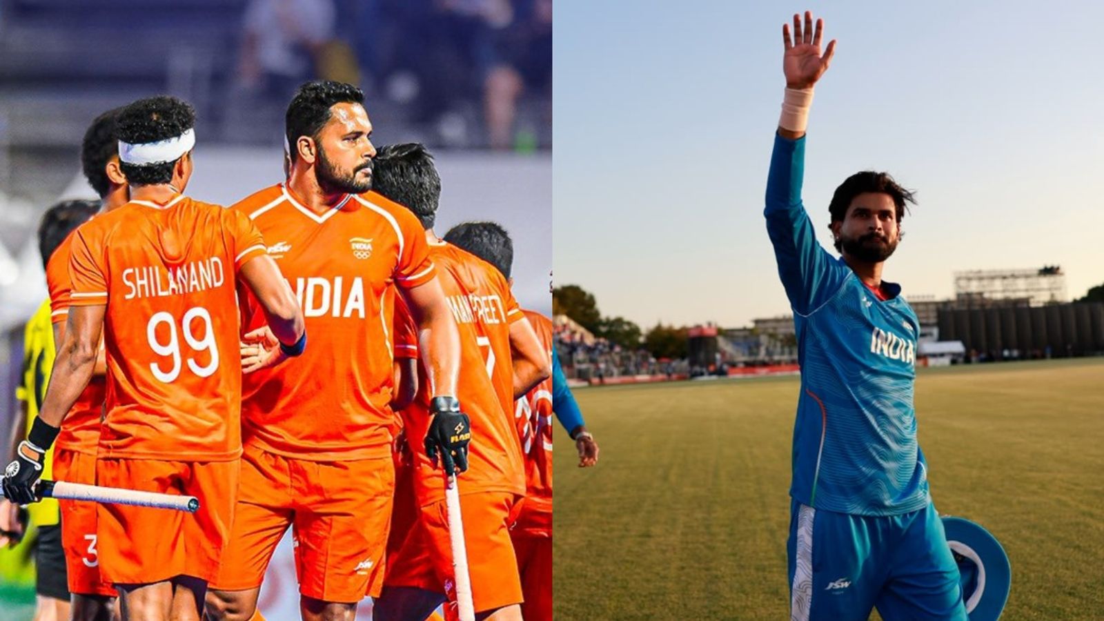 India at Asian Games 2026: October 3 Wrap, golden punch, medal tally surge and more India's men's hockey team (L) and India men's cricket team captain Shreyas Iyer in this frame. (X)