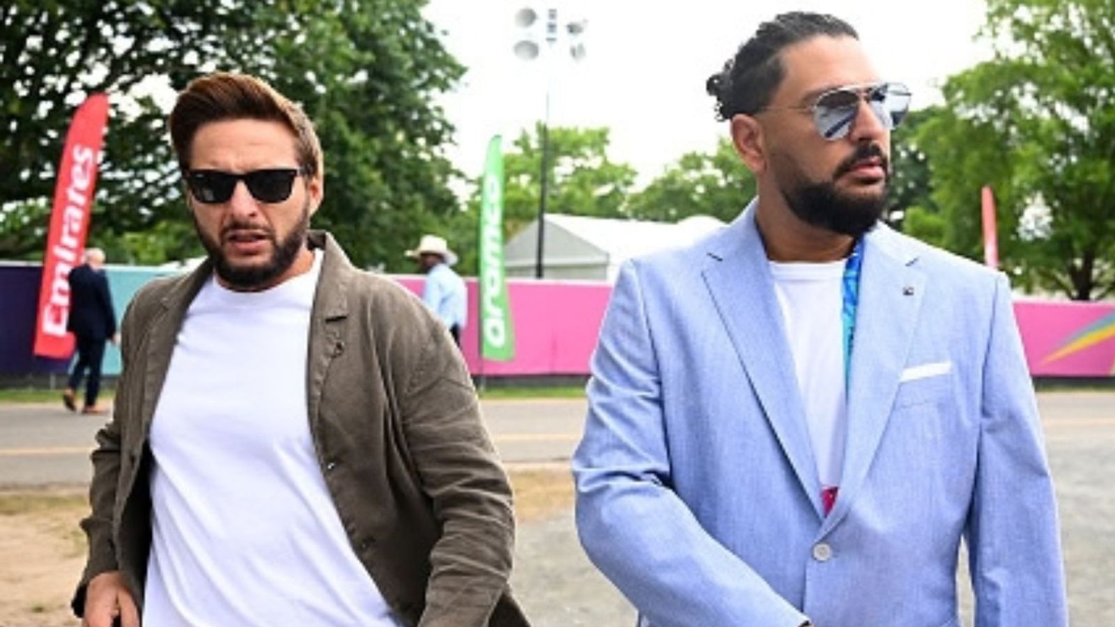 Why did Pakistan Champions withdraw from World Championship of Legends 2026? Here is what PCB wanted from Indian players which was rejected Shahid Afridi and Yuvraj Singh in the frame (Image via Getty)