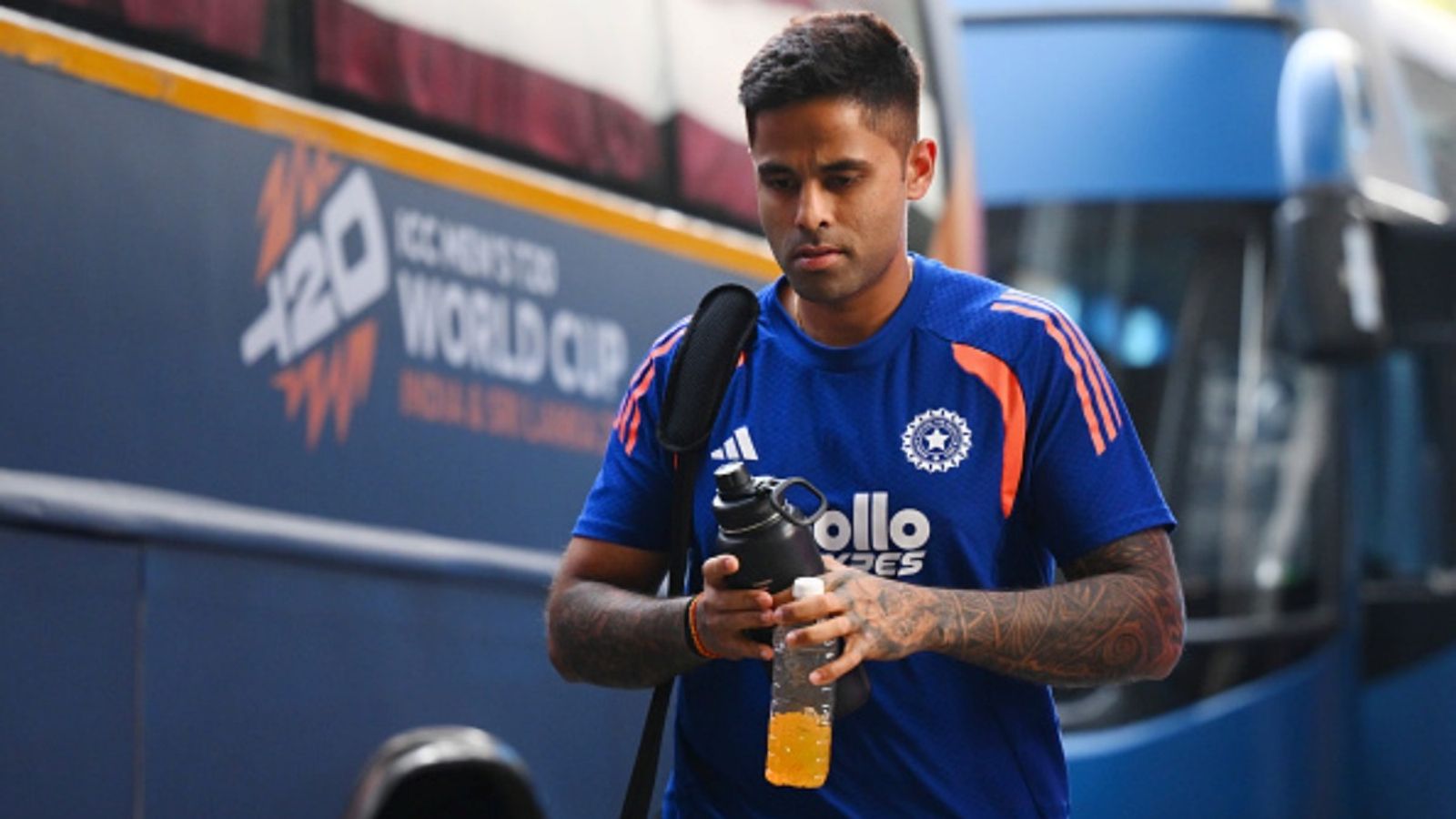 Why Suryakumar Yadav faced snub from Mumbai selectors for Ranji Trophy 2026-27 despite first-class average of 42.33? Suryakumar Yadav of India arrives ahead of the ICC Men's T20 World Cup 2026 Semi-Final match against England at Wankhede Stadium on March 05, 2026 in Mumbai, India.