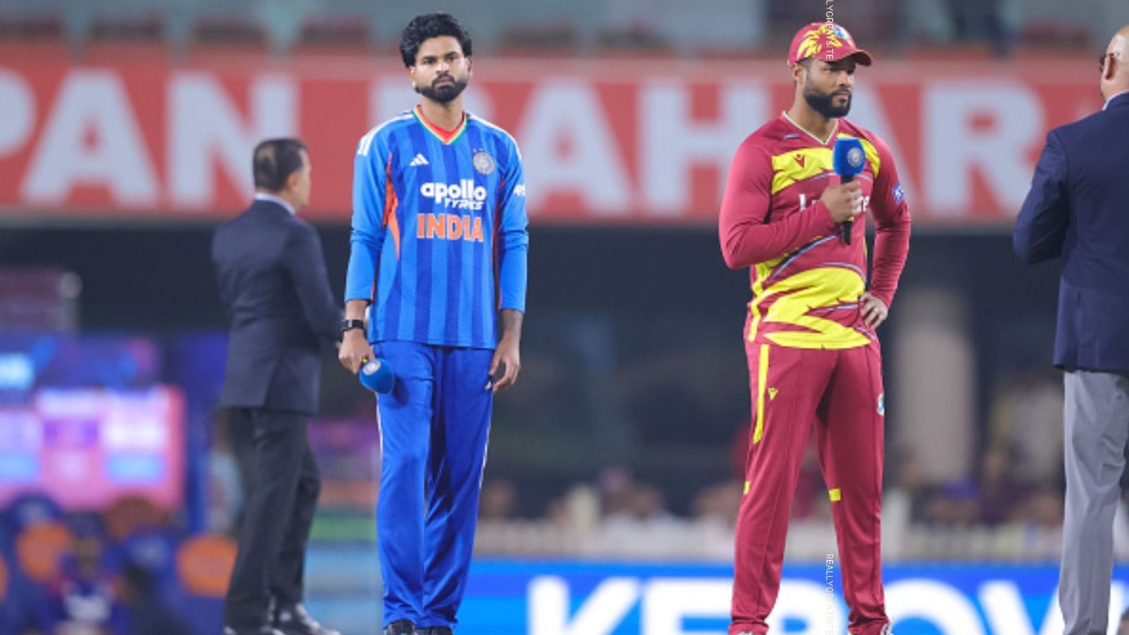 West Indies makes history, becomes first team in T20 history to record 2000 sixes; India closely follow Shreyas Iyer and Shai Hope in the frame (Image via Getty)