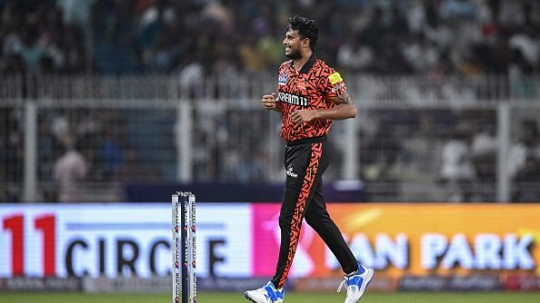 Sunrisers Hyderabad's star pacer T Natarajan in this frame. (Getty) Sunrisers Hyderabad's star pacer T Natarajan in this frame. (Getty)