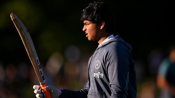 India's explosive batter Vaibhav Sooryavanshi in this frame. (Getty)