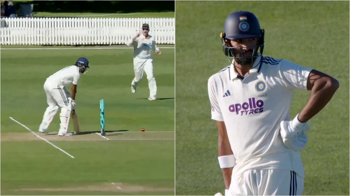 Rahul out hit-wicket, Padikkal slams fifty but IND A still way behind NZ A after Day 2 IND A vs NZ A, Day 2: KL Rahul gets out hit-wicket; Devdutt Padikkal during his knock.