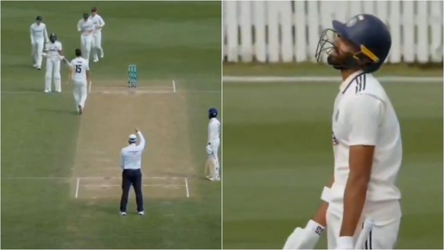Umpiring howler leaves Devdutt Padikkal frustrated on 199, India A overcome 113 all out with 488/8 India A top-order batter Devdutt Padikkal reacts after getting dismissed for 199 against New Zealand A on Day 3.