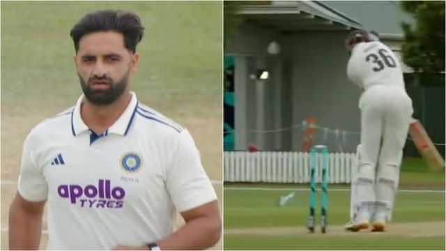 Auqib strikes thrice within 8 balls but 9-wicket down NZ A hold IND A for a draw; did selectors make the wrong call? India A's Auqib Nabi knocks over New Zealand A's Matthew Boyle on Day 4 of the unofficial Test.