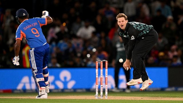 Huge blow to New Zealand as Lockie Ferguson ruled out of T20I series vs India, hosts left with 14-man squad Lockie Ferguson of New Zealand catches the ball during game two of the T20I series against India at Hagley Oval on October 24, 2026 in Christchurch, New Zealand.