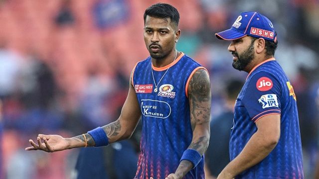 MI captaincy saga takes fresh turn as Hardik Pandya accepts playing under Rohit Sharma in IPL 2027, but here's the catch Mumbai Indians' Hardik Pandya (L) and Rohit Sharma in this frame. (Getty)