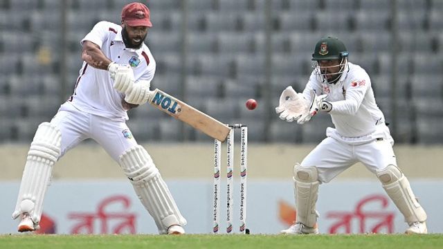 BAN vs WI: West Indies' 8-wicket win over Bangladesh in 1st Test comes as big boost for India in WTC 2025-2027 points table West Indies' John Campbell (L) plays a shot as Bangladesh's wicketkeeper Liton Das (R) looks on in this frame. (Getty)