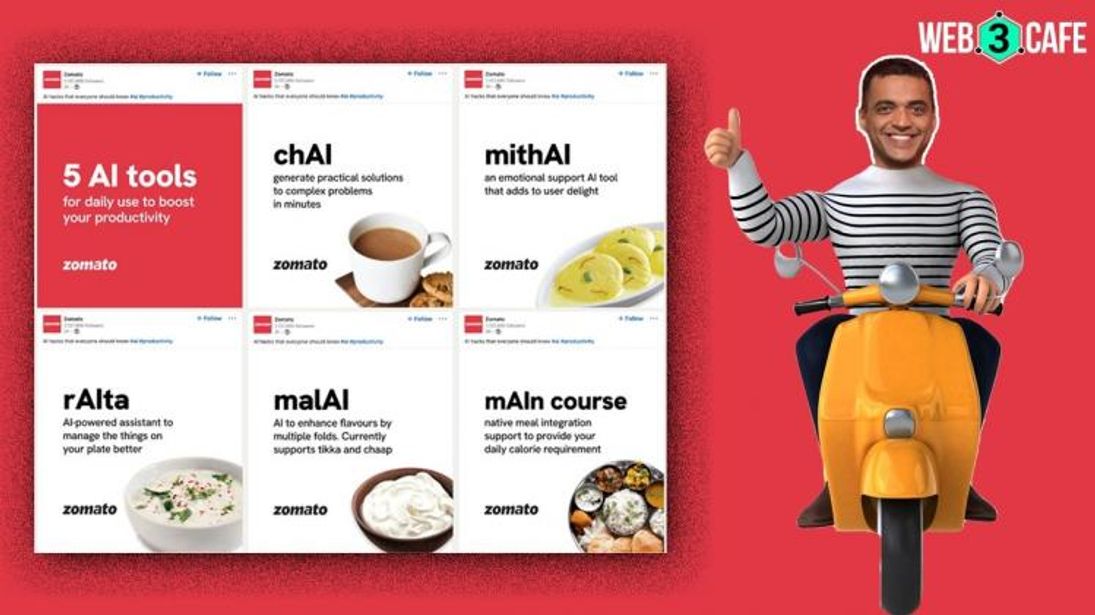 Zomato captures heart of netizens on social media with its AI post   Zomato captures heart of netizens on social media with its AI post