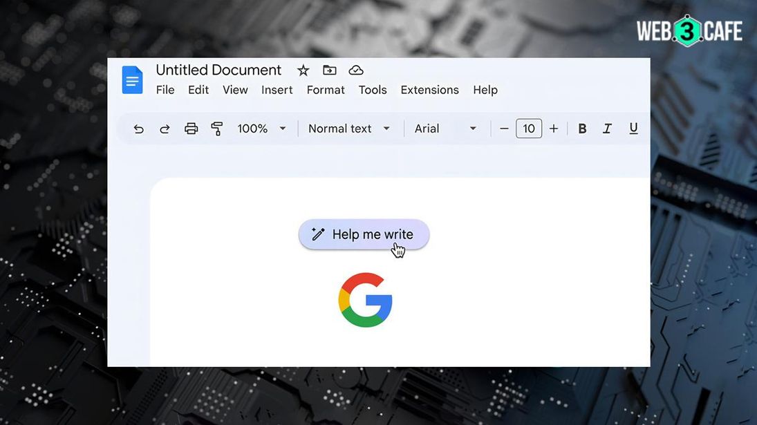 Google's 'Help Me Write' AI feature in Google Docs Google's 'Help Me Write' AI feature in Google Docs