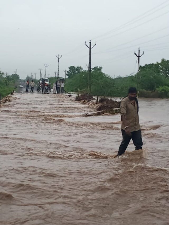 અમરેલી: 1 કલાકમાં 3 ઈંચ વરસાદથી ફૂલઝર નદીમાં ઘોડાપૂર