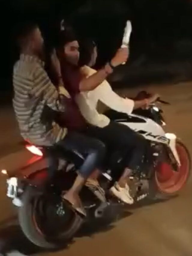 યુવકોને છરી સાથે રીલ બનાવવી પડી ભારે