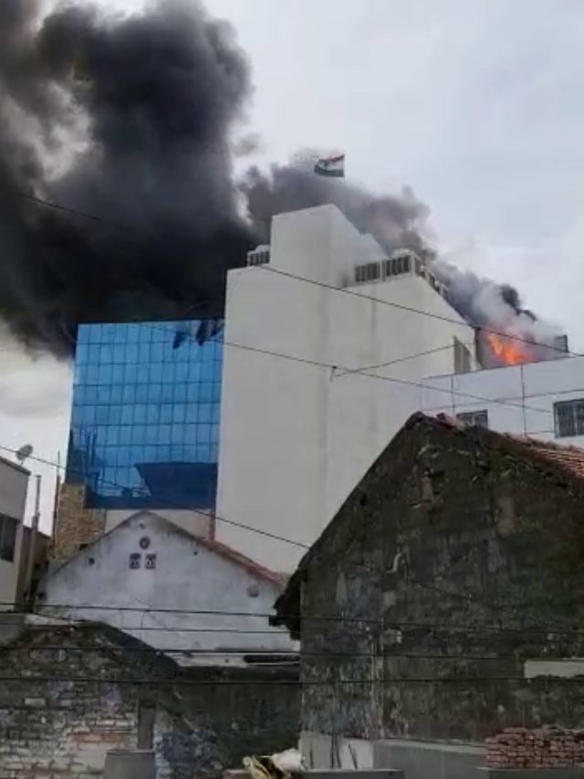 રાજકોટના સોની બજારમાં ભીષણ આગનો બનાવ