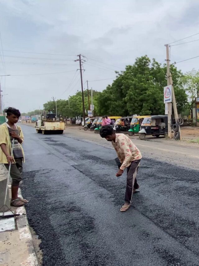 કચ્છ: PMની મુલાકાત પહેલા રસ્તાને લઈને ઉઠ્યો વિવાદ