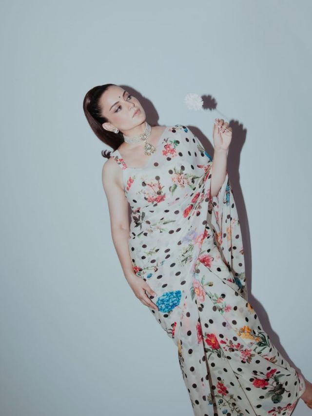 Kangana Ranaut's fabulous saree style