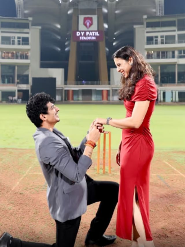 Woman with beauty products